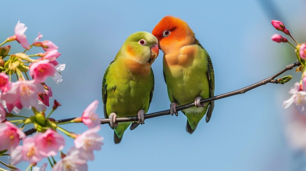 peach lovebird